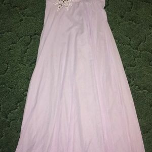 Floor length Dress size 10 light purple like new